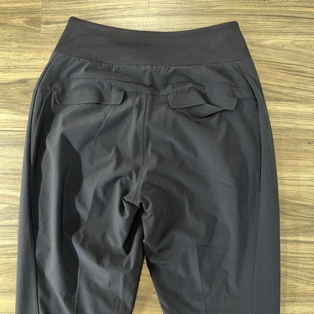 Athletic Joggers Womens 0 Black High Rise Cuffed Pockets Yoga Athletic - Picture 5 of 5